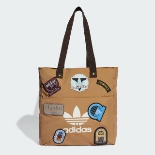 【adidas 愛迪達】側背包 小包 運動包 RECORD TOTE BAG 卡其 IY1535