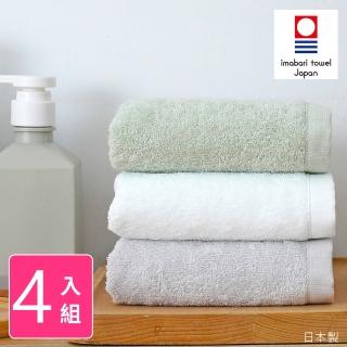 【KURI】日本製今治認證 純棉毛巾 超值4件組(日本境內版)