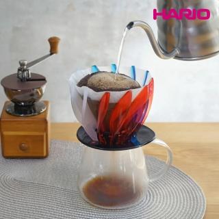 【HARIO】V60 睡蓮濾杯 - 白藍紅 限定色 [VDSU-02-TRI](手沖濾杯/SUIREN濾杯/V型/樹脂濾杯/花瓣濾杯)