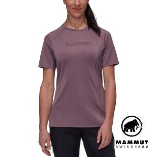 【Mammut 長毛象官方直營】Selun FL Logo T-Shirt W 機能LOGO短袖T恤 石英粉 女款 #1017-05060