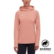 【Mammut 長毛象官方直營】Selun FL Sun Hoody Women 機能套頭連帽上衣 石英粉 女款 #1016-01430