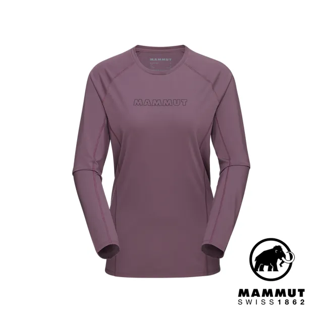 【Mammut 長毛象】Selun FL Longsleeve Logo Women 機能LOGO長袖T恤 波動紫 女款 #1016-01450