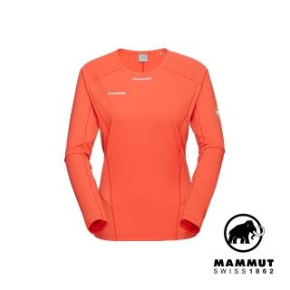【Mammut 長毛象官方直營】Aenergy FL Longsleeve Women 輕量抗菌長袖排汗衣 蜜桃粉 女款 #1016-01380