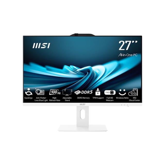 【MSI 微星】27型i5十核液晶特仕電腦(PRO AP272P 14M-633TW-SP3/i5-14400/32G/512G SSD/W11)
