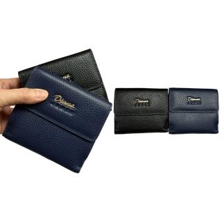 【SNOW.bagshop】短夾100%進口牛皮革(二折型+暗釦蓋式零錢外袋)