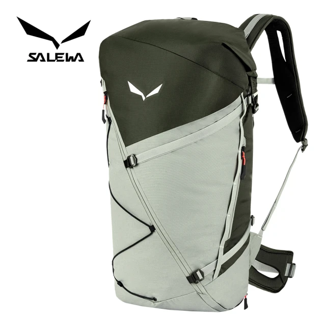 SALEWA Puez 32+5L Backpack 捲頂背包 女 橄欖色(運動背包 健行背包 多功能背包 機能後背包)