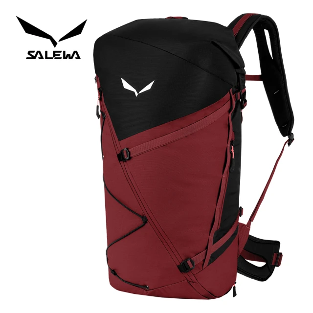 SALEWA Puez 32+5L Backpack 捲頂背包 女 葡萄酒(運動背包 健行背包 多功能背包 機能後背包)