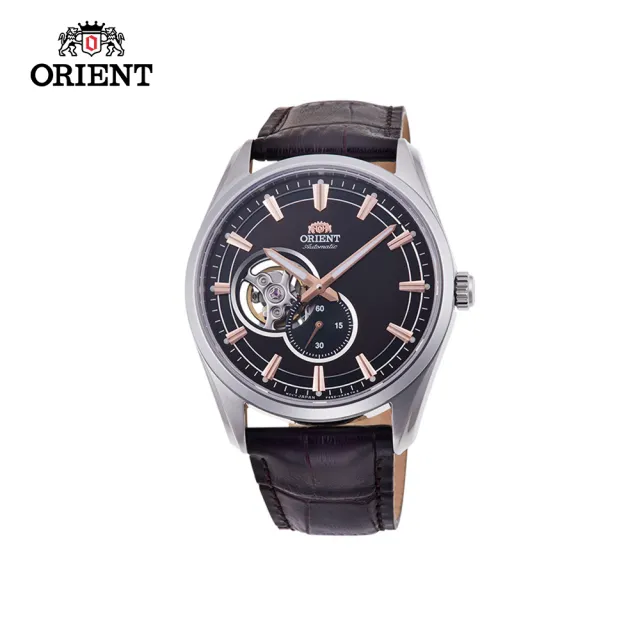 【ORIENT 東方錶】ORIENT 東方錶 SEMI-SKELETON系列 藍寶石鏤空機械錶 皮帶款 咖啡色 40.8mm(RA-AR0005Y)