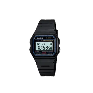 【CASIO 卡西歐】F-91W-1D 復古超薄方形電子錶(時尚潮流 錶徑約3.52公分)