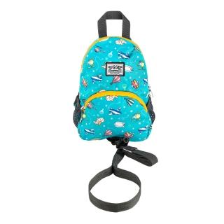【HUGGER】防走失揹包-飛行工具(附可拆防丟牽繩、前胸扣、學齡前小朋友幼兒外出學步輕量可愛寶寶包包)
