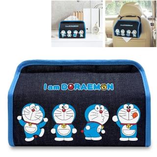 【Doraemon 哆啦A夢】牛仔布 兩用面紙盒護套(臺灣製)