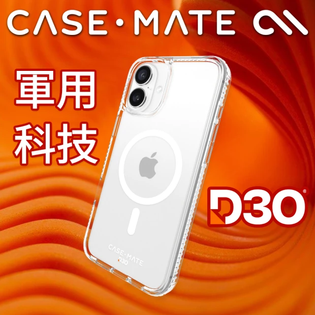 CASE-MATE iPhone 16 Plus Tough D3O 極強悍 MagSafe 防摔手機殼 - 透明