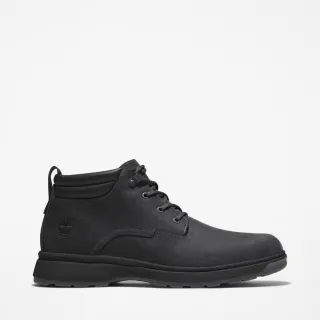 【Timberland】男款黑色防水中筒休閒靴(A43RC015)