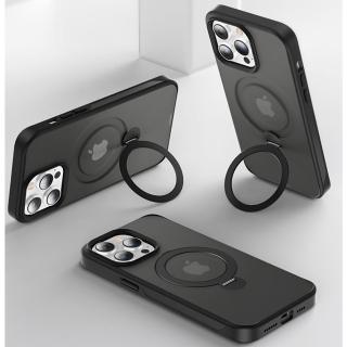 【IMA】iPhone 15 Pro Max 磁吸隱形支架手機殼 磨砂保護殼(多色可選)
