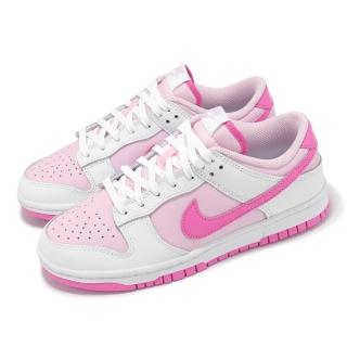 【NIKE 耐吉】休閒鞋 Wmns Dunk Low 女鞋 白 粉 低筒 經典(HQ1181-661)