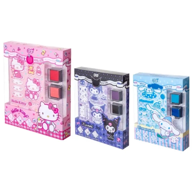 【SANRIO 三麗鷗】趣味DIY印章組 共3款(KITTY  酷洛米 大耳狗)