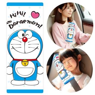 【Doraemon 哆啦A夢】大安全帶護套/靠枕(愛心款)