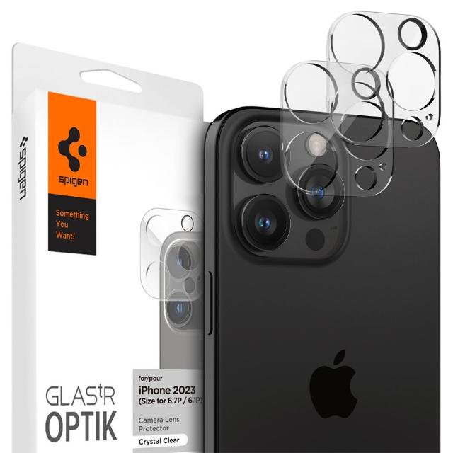 【Spigen】SGP iPhone 16 / 16 Plus / 16 Pro / 16 Pro Max_Glas.tR EZ Fit Optik-鏡頭保護貼(2入組)