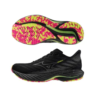 【MIZUNO 美津濃】WAVE RIDER 28（NIGHT RUN）男女款慢跑鞋 J1GC246301(慢跑鞋)