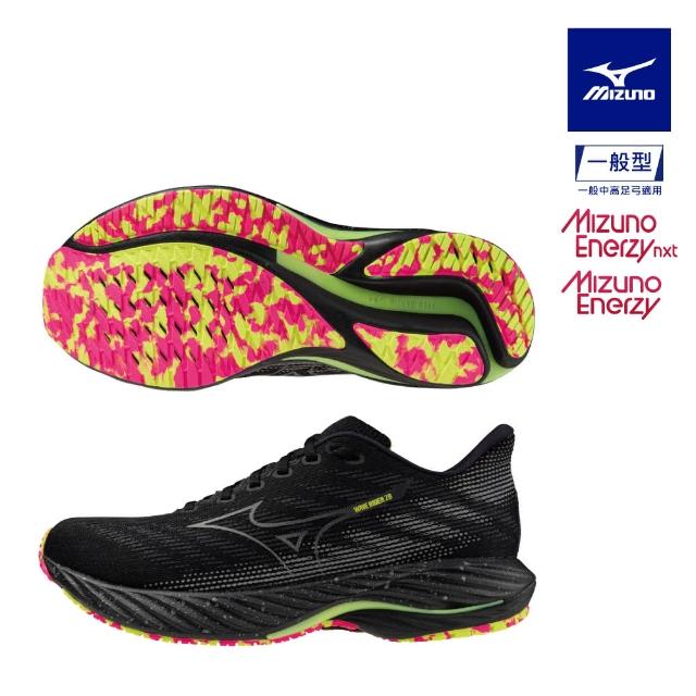 【MIZUNO 美津濃】WAVE RIDER 28（NIGHT RUN）男女款慢跑鞋 J1GC246301(慢跑鞋)