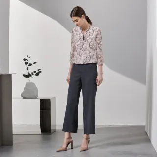 【Master Max】天絲棉單釦素面直筒休閒長褲(8423003)