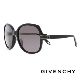 【GIVENCHY 紀梵希】品牌經典質感簡約系列太陽眼鏡(-黑- GISGV875-0700)