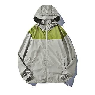 【巴黎精品】現貨+預購 防曬外套皮膚衣(時尚撞色透氣連帽男夾克4色a1hg39)