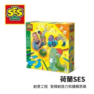 【SES】DIY手作系列-製作會動的恐龍工程車(14045)