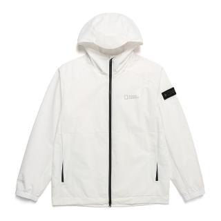 【國家地理服飾官方旗艦】男女同款URBAN CITY WINDSTOPPER BY GORE-TEX LAB 防風外套-白色