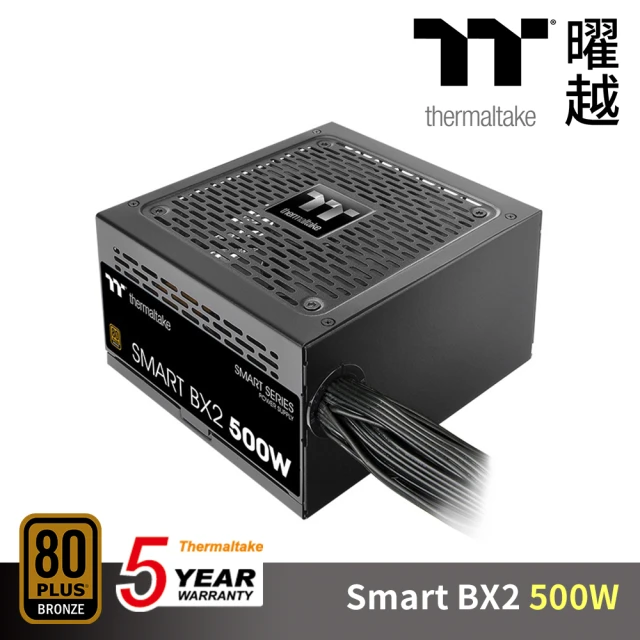 Thermaltake 曜越 Smart BX2 500W 電源供應器 銅牌認證電源 五年保固(PS-SPD-0500NNFABT-T)