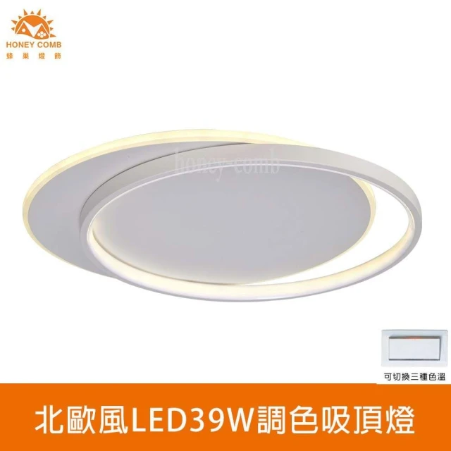 Honey Comb 北歐風LED39W調色吸頂燈(L01-061-0855)