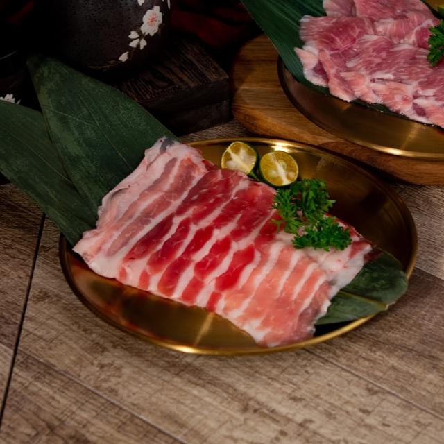 【巧食家】國產優質五花豬肉片X6盒(烤肉片 150g/盒)
