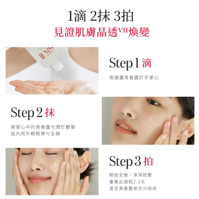 【SK-II】官方直營 青春露體驗套裝(青春露75ml+化粧水30ml+敷面膜2片/新客入門首選)