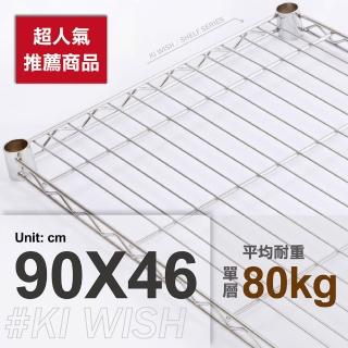 【KIWISH 奇意生活館】鐵架專用重型網片90x46cm-電鍍銀色(鐵架配件/層架配件/層板/網片)