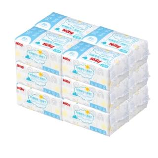 【Nuby官方直營】乾濕兩用潔膚巾80抽 12入組