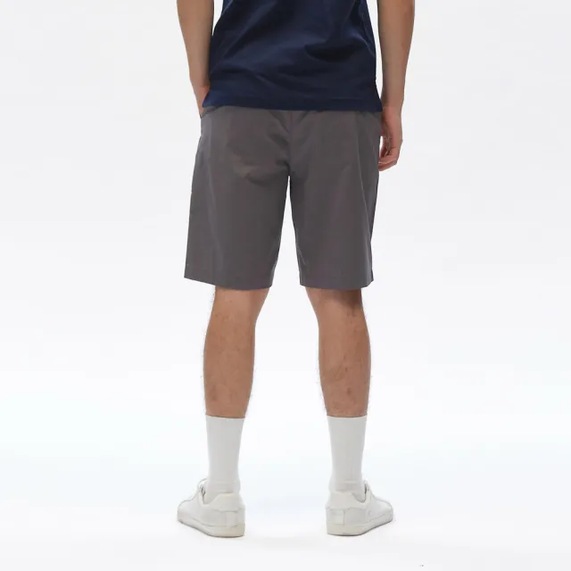 【NAUTICA】男裝 百搭彈性素面短褲(灰色)