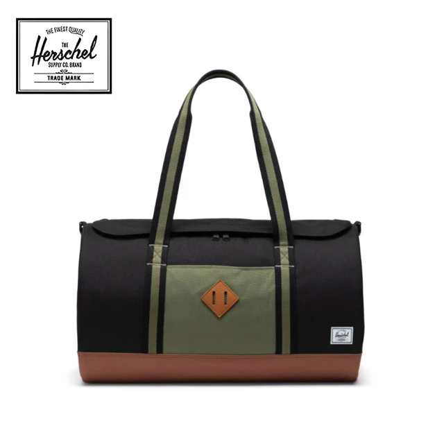 Herschel 官方直營 手提包 旅行袋 健身包 側背包 40L Heritage Duffle 黑綠(113