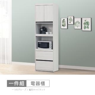 【時尚屋】尼克白榆木2尺電器櫃DV10-720(臺灣製 免組裝 免運費 電器櫃)