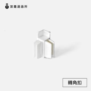【菠蘿選畫所】畫軌配件零售 - 轉角扣一入(掛畫軌道五金/塑膠堵頭/鋁合金吊圖軌道)