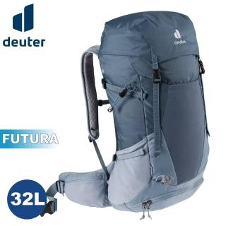 【deuter】FUTURA 32L 透氣網架背包《深藍/水藍》3400821/輕量登山包(悠遊山水+)