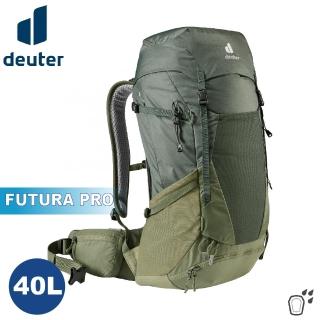 【deuter】FUTURA PRO 40L 透氣網架背包《墨綠/卡其》3401321/後背包(悠遊山水+)