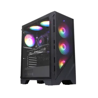 【微星平台】i5六核GeForce RTX 4070 SUPER Win11{黑暗之心W}電競機(i5-12400F/B760/16G/1TB)