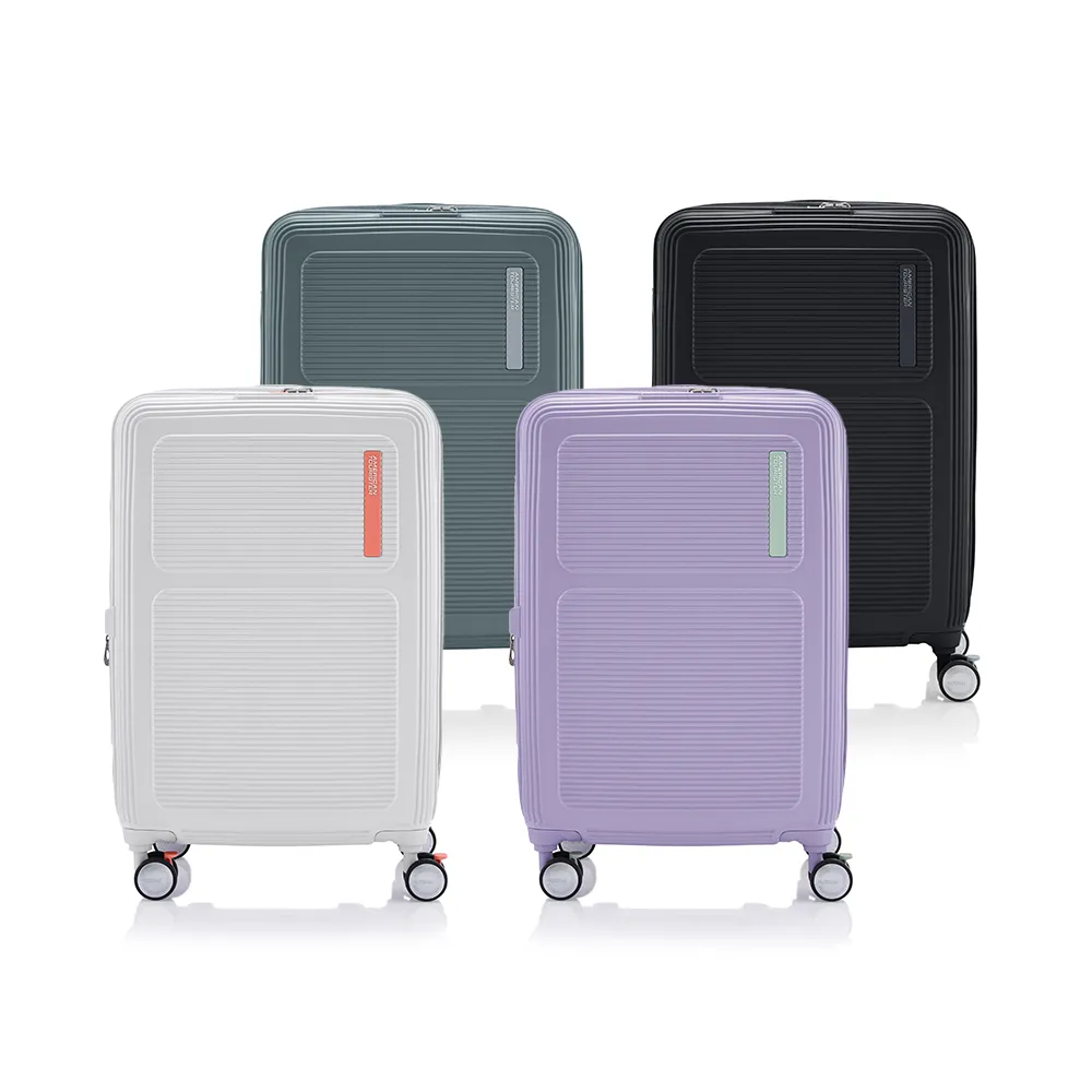 【AMERICAN TOURISTER 美國旅行者】24吋 MAXIVO 2/8抗菌可擴充PC防盜拉鍊煞車輪行李箱(多色可選)