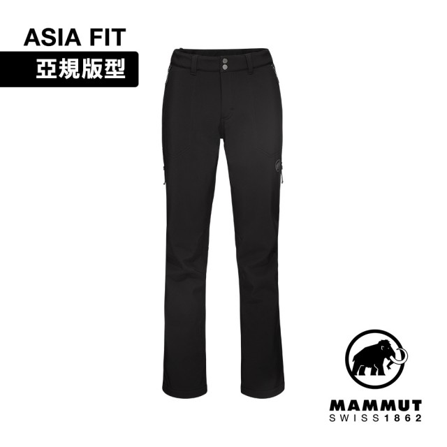 【Mammut 長毛象官方直營】Runbold Winter SO Pants AF Men 冬季防潑水健行長褲 黑色 男款 #1021-01400