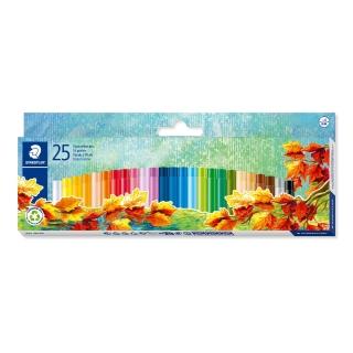 【STAEDTLER 施德樓】施德樓 快樂學園安全粉蠟筆25色組 MS241NC25