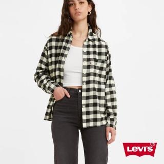 【LEVIS 官方旗艦】女款 法蘭絨格紋襯衫 / 英倫格紋 上衣 熱賣單品 A3377-0002