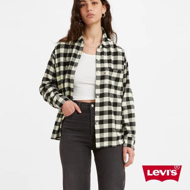 【LEVIS 官方旗艦】女款 法蘭絨格紋襯衫 / 英倫格紋 熱賣單品 A3377-0002