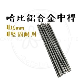 【MBCF 露營狂】MB 哈比鋁合金中桿16mm(哈比天幕 哈比帳專用 中桿 鋁合金桿 16mm 長745cm)