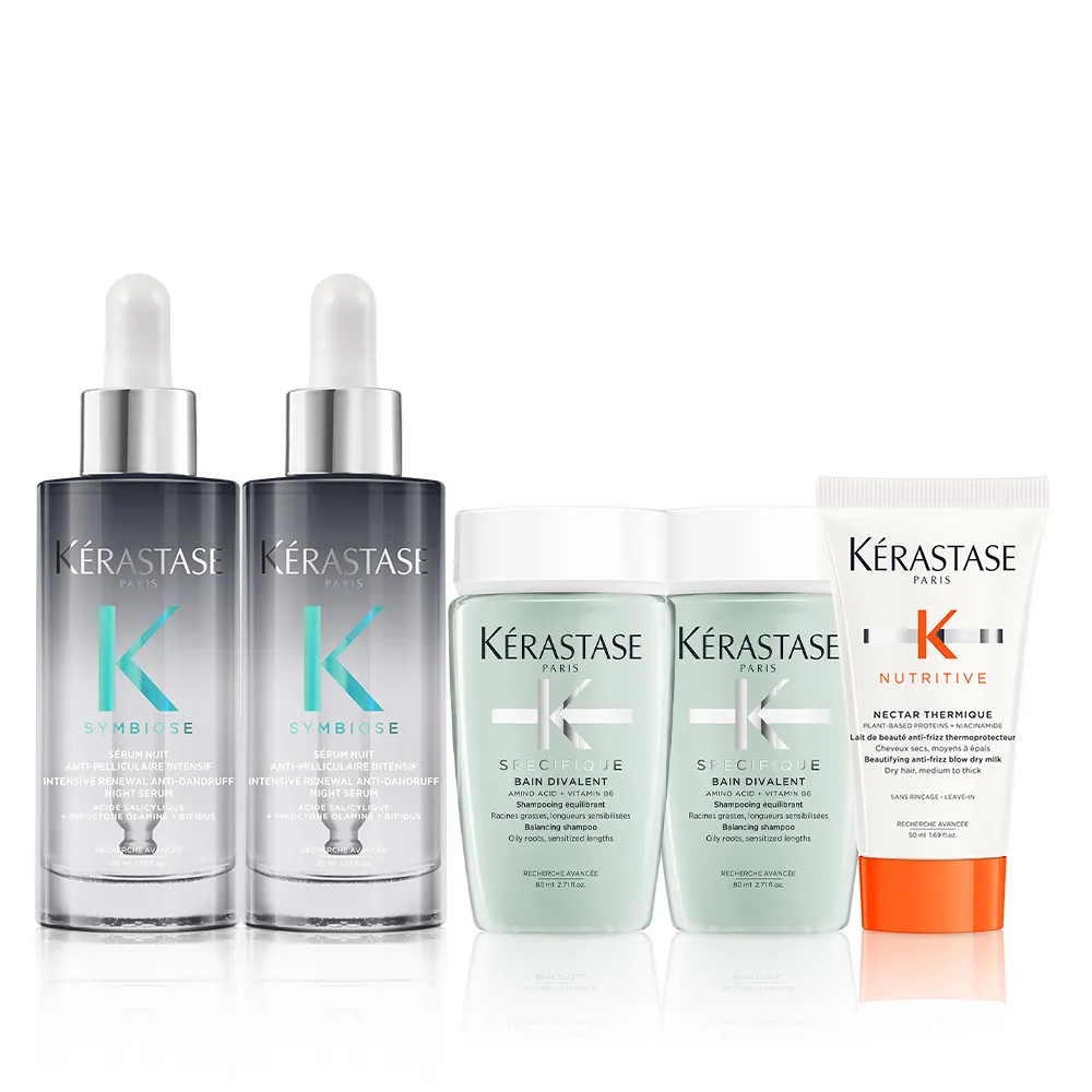 【KERASTASE 巴黎卡詩】極淨平衡頭皮精華雙入組(抗屑/舒緩/保濕)