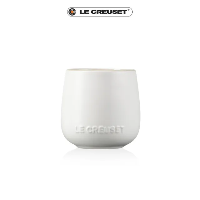 【Le Creuset】瓷器花蕾系列馬克杯250ml(棉花白/肉豆蔻)